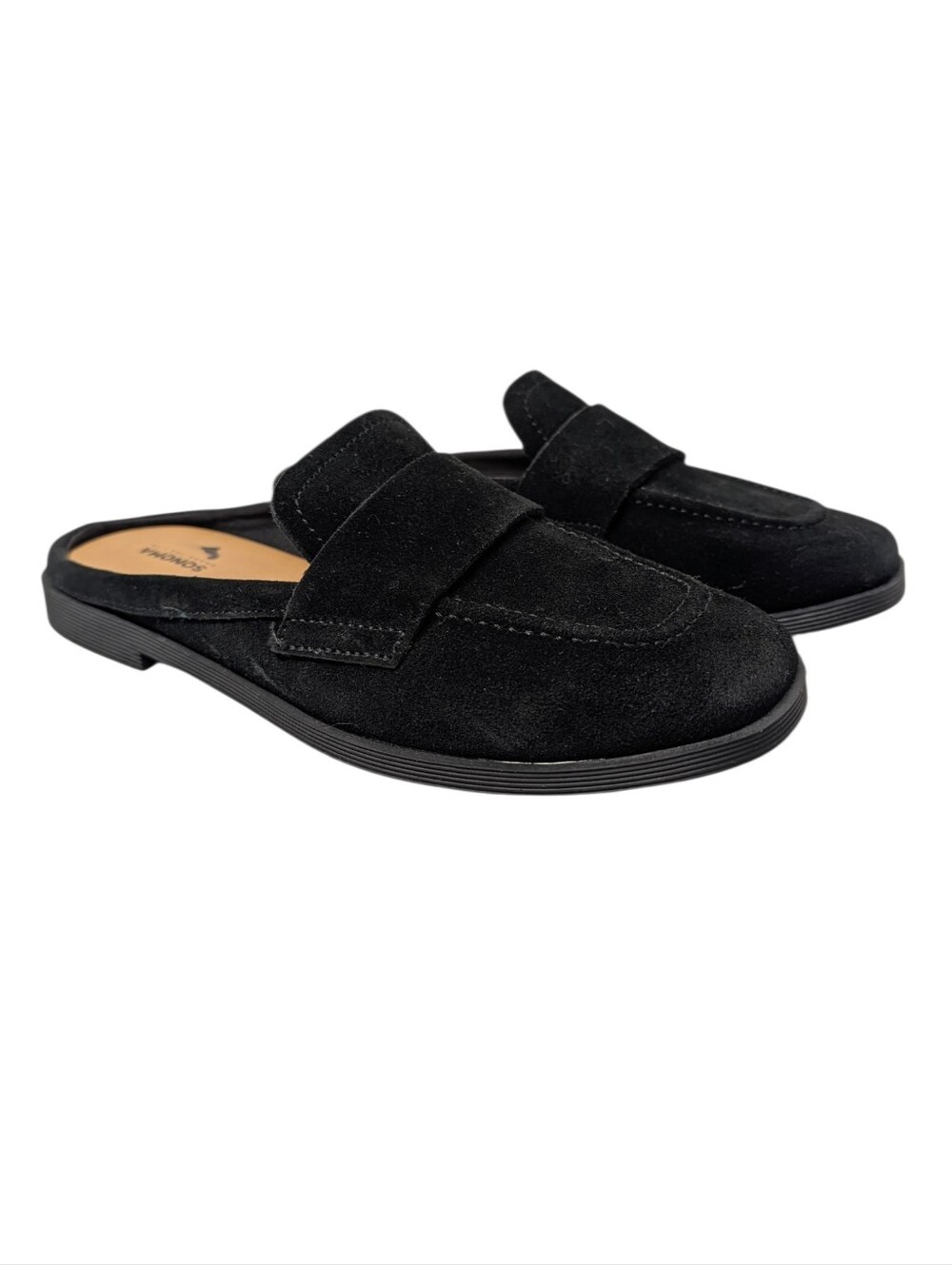 SONOMA Goods for Life Women's Black Suede Mule Loafers Slip On Shoes 6.5